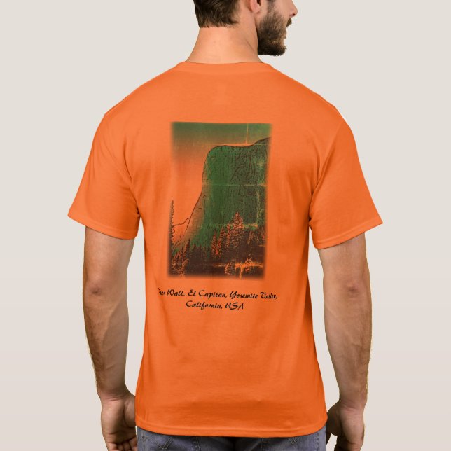 T-shirt Retro El Capitan Yosemite Valley Californie (Dos)