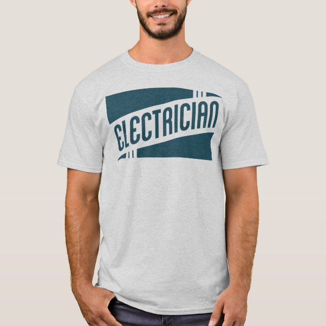 T-shirt rétro électricien (Devant)