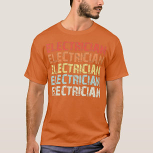 T-shirt Retro Electricien Cadeau Mécanique Cadeaux électri