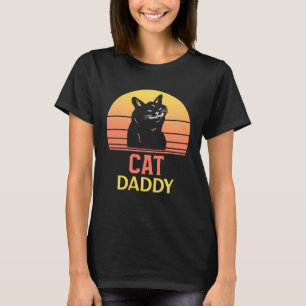 T-shirt Rétro en détresse Cat Daddy vintage style des anné