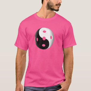 T-shirt Retro en détresse Yin et Yang Vintage Pickleball
