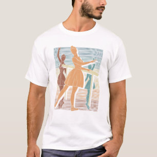 T-shirt Retro En Pointe Ballet Danse Ballerina Ballet