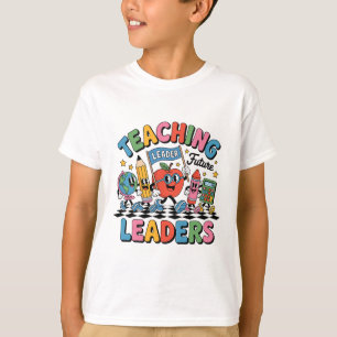 T-shirt Retro Enseignement Futurs Leaders Amusant Retour à