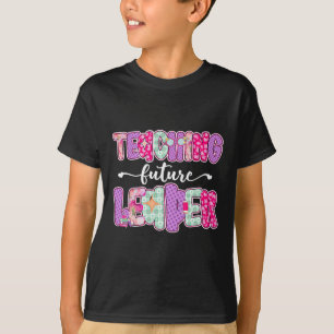 T-shirt Retro Enseignement Futurs Leaders Prof Préparatoir
