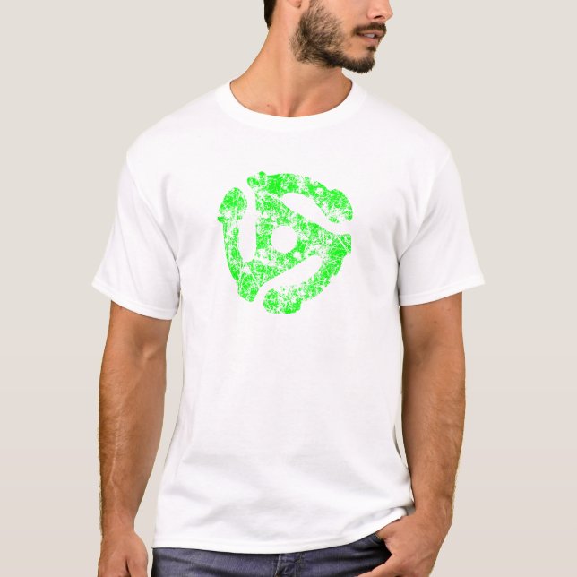 T-shirt Rétro entretoise FRAÎCHE DJ de la grunge 45 (Devant)
