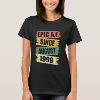 T-shirt Retro Epic A F août 1999 21e anniversaire 21 ans