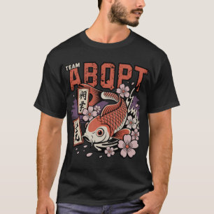 T-Shirt Rétro Équipe ABQPT Poisson Koi Japonais