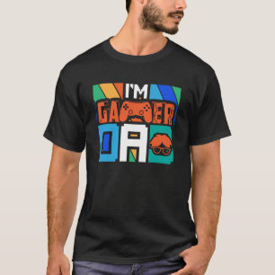 T-shirt Retro Esports I am A Gamer Papa Geek