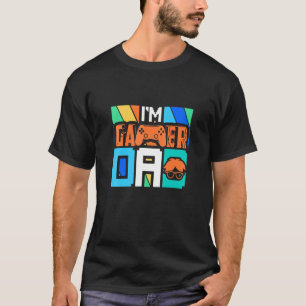T-shirt Retro Esports Je Suis Un Gamer Papa Geek