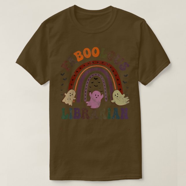 T-shirt Retro FABOOLOUS LIBRARIAN Costume This Is My Scary (Design devant)
