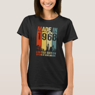 T-shirt Rétro Fait En 1968 55 Ans D'Être Étonnant