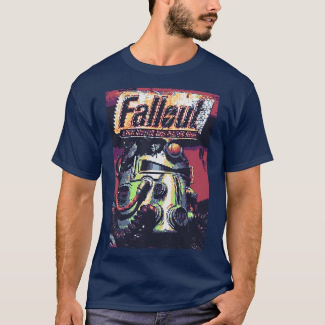 T-shirt Retro Fallout Piel Cover girl (Devant)