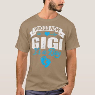T-shirt Retro Famille Fière Nouveau Gigi C'est un garçon G