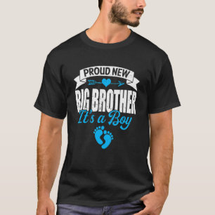 T-shirt Retro Famille Fière Nouveau Grand Frère C'est un g