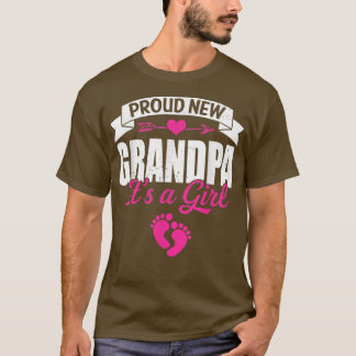 T-shirt Retro Famille Fière Nouveau Grand-Père C'est une f