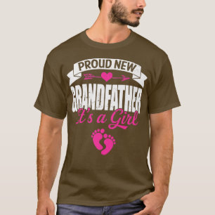 T-shirt Retro Famille Fière Nouveau Grand-Père C'est une f