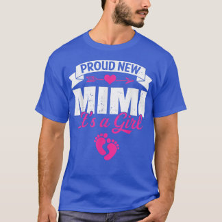 T-shirt Retro Famille Fière Nouveau Mimi C'est une fille G