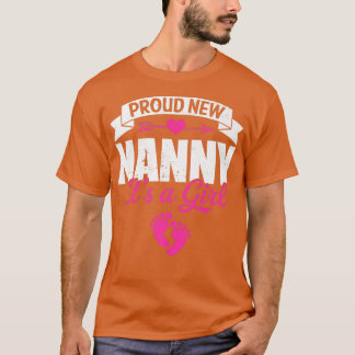 T-shirt Retro Famille Fière Nouvelle Nounou C'est une fill