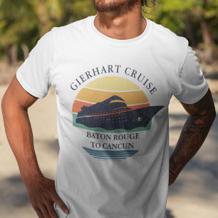 T-shirt Retro Famille Voyage de croisière Correspondance p