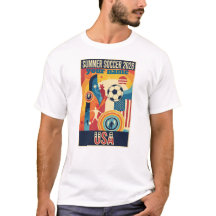 T-Shirt Rétro Fan de Football Été 2026 Nom Personn