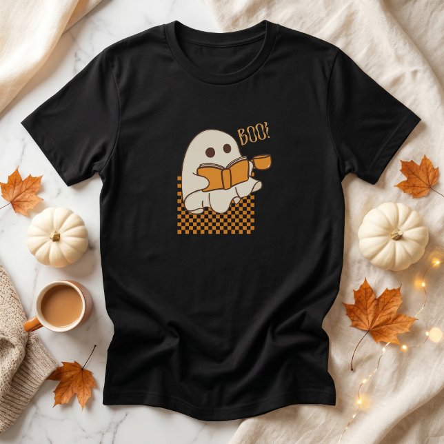 T-shirt Rétro Fantôme Mignon Halloween Épouvantable (Retro Spooky Cute Ghost Halloween T-Shirt)