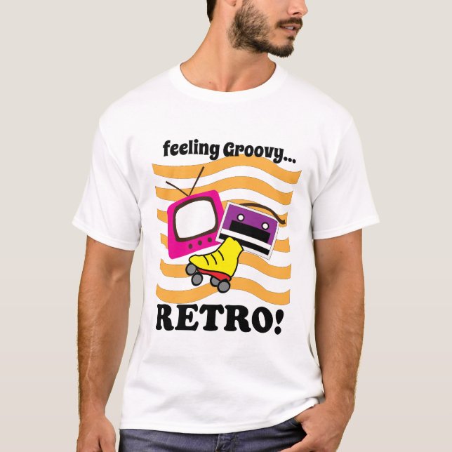 T-shirt Retro Feeling Groovy  (Devant)