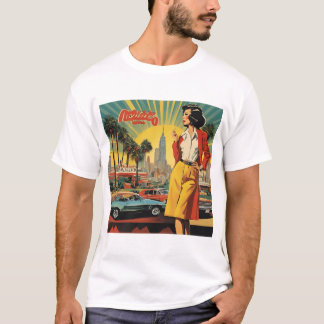 T-shirt rétro féminin vintage - Classic intemporel