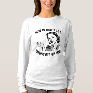 T-SHIRT RÉTRO FEMME À FAMILLE COMMENT EST-CE QUE CETTE 9 À