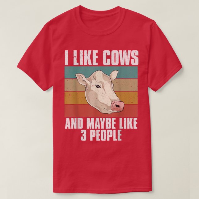 T-shirt Rétro Ferme Animaux Fermiers Vache Lover Agricultu (Design devant)