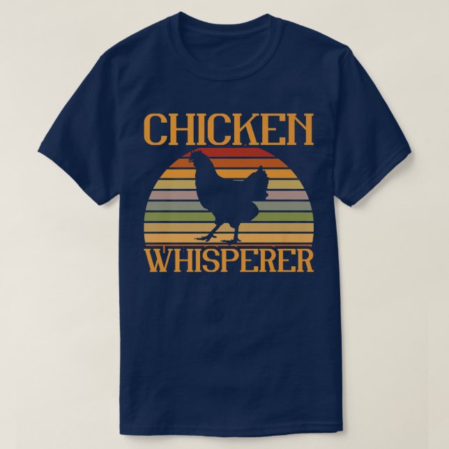 T-shirt Rétro-fermier de poulet Whisperer (Design devant)
