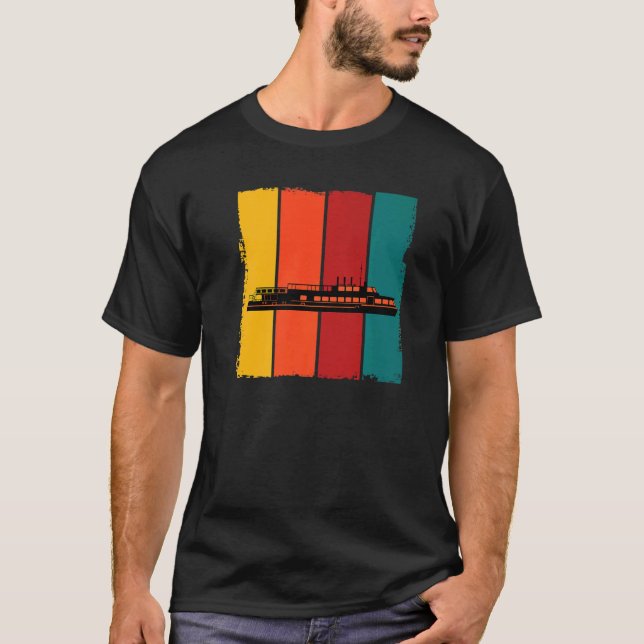 T-shirt Retro Ferry Ship Appareils pour Seafarer (Devant)