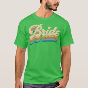T-shirt Rétro Fête de Mariage de Demoiselle d'Honneur de l