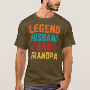 T-shirt Rétro Fête des Pères Papa la Légende Mari Papa
