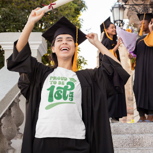 T-shirt Retro Fier d'être le premier Gen Graduate