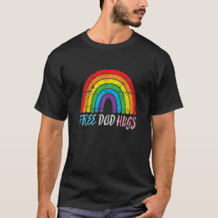 T-shirt Retro Fier Papa Lgbt Ally Mens Gratuit Papa Sermon
