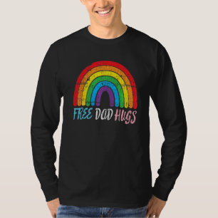 T-shirt Retro Fier Papa Lgbt Ally Mens Gratuit Papa Sermon