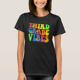 T-shirt Retro Fifth 3rd grade vibes back to school teacher