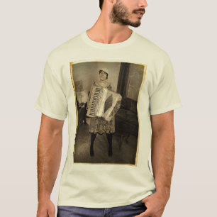 T-shirt Rétro fille d'accordéon
