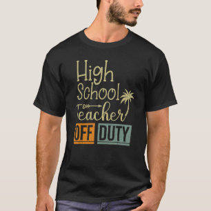 T-shirt Rétro Fin d'été de l'année scolaire Enseignement s