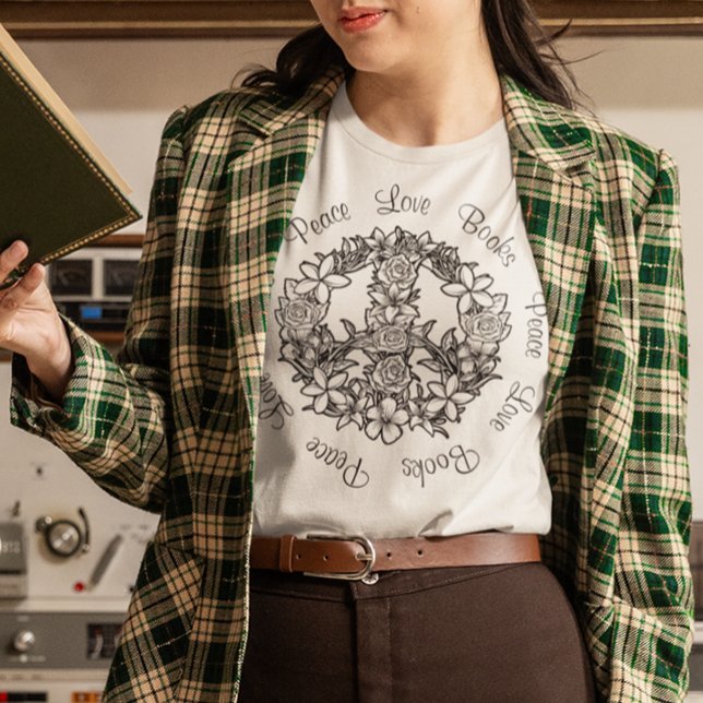 T-shirt Retro Floral Peace Looks (Créateur téléchargé)