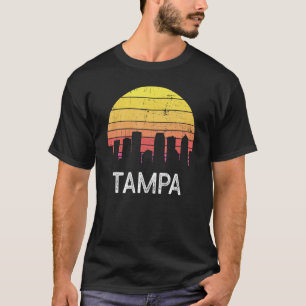 T-shirt Retro Florida City Tampa Skyline Vintage Urban Bui