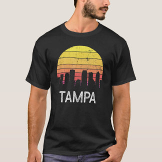 T-shirt Retro Florida City Tampa Skyline Vintage Urban Bui