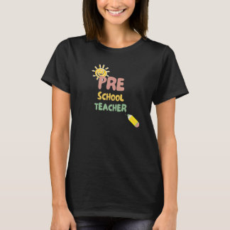 T-shirt Retro Flowers Kindergarten Preschool Teacher Idea 