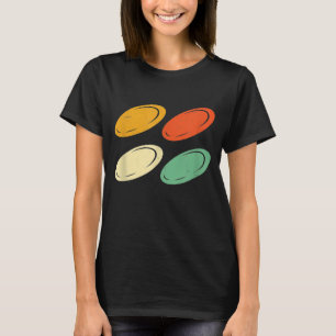 T-shirt Retro Frisbee Disques de Golf Disques Cool Frolf F