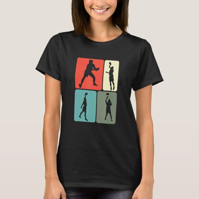 T-shirt Retro Frisbee Ultimate Frisbee Player Disque Sport (Devant)