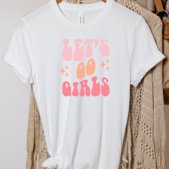 T-shirt Retro Funny Bachelorette Lets Go Girls Party T-S (Créateur téléchargé)