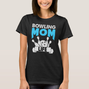T-shirt Retro Funny Bowling Maman Vie Fête des mères Fête 