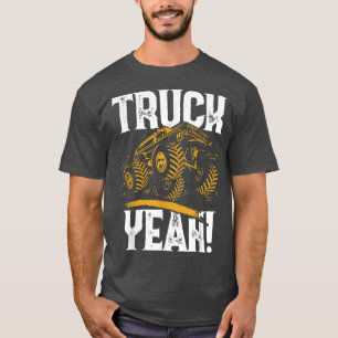T-shirt Retro Funny Camion Ouais Monster Truck Tricks Stun