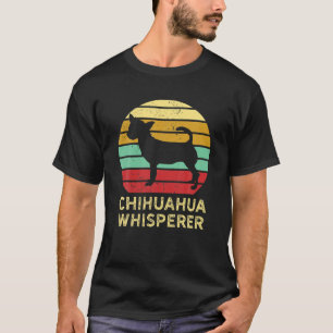 T-shirt Retro Funny Chihuahua Maman Cadeau Chiwawa Mama Cu