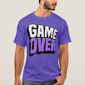 T-shirt Retro Game Over Glow friend family